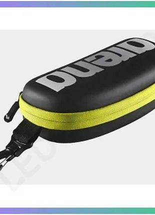 Чехол для очков arena goggle case черный желтый для защиты плавательных очков унисекс sku_1e048-503