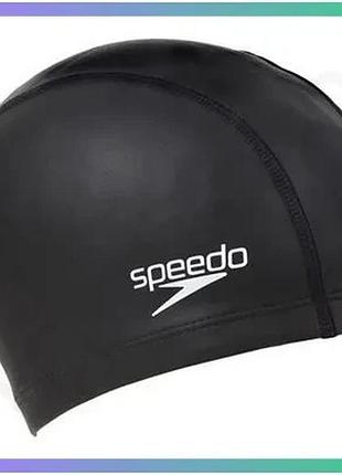 Шапка для плавання speedo ultra pace cap чорна унісекс швидковисихаюча лайкра комфортна шапочка для пл sku_8-017310001