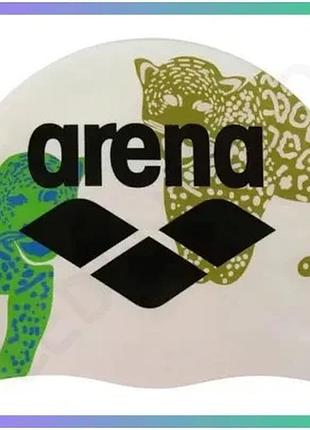 Шапка для плавання arena hd cap силіконова біла мультиколор унісекс для плавців та спортсменів sku_005572-245
