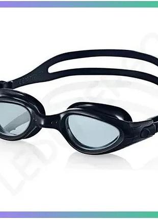 Окуляри для плавання aqua speed eta 648 чорні l для активного плавання унісекс з панорамним баченням sku_084-07