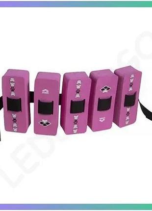 Пояс для плавання arena friends floatation belt фуксія для дітей регульований пояс для води sku_95190-910