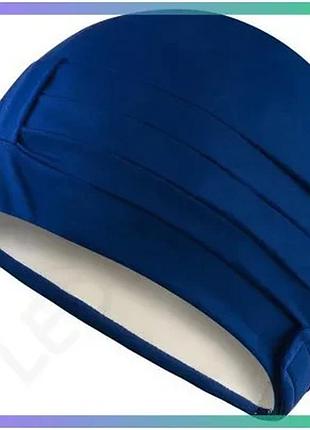 Шапка для плавання aqua speed ladies cap темно-синя жіноча легка шапочка для водних видів спорту sku_096-10