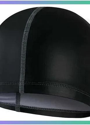 Шапка для плавання speedo long hair pace cap чорна для плавців з довгим волоссям унісекс комфортна sku_8-128060001