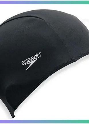 Шапка для плавання speedo чорна поліестер унісекс для тренувань та змагань sku_8-710080000-1