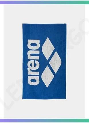 Рушник arena pool soft towel 90x150 см синий и белый для плавания 100% хлопок унисекс sku_001993-810