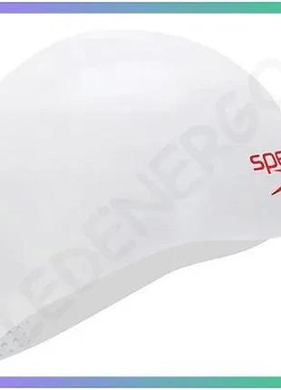 Шапка для плавання speedo fastskin cap au кремова біла унісекс s силіконова для змагань та тренувань sku_8-0821616683