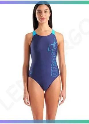 Купальник arena scratchy swimsuit v back синій блакитний для жінок спортивний купальник для плавання sku_010264-780