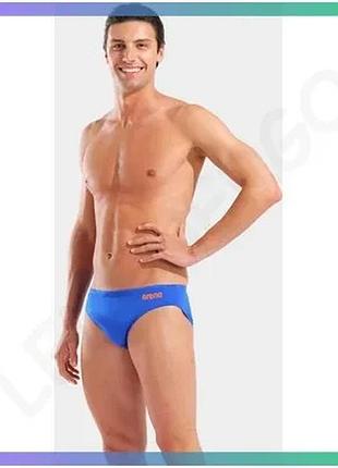 Плавки arena team swim briefs solid 85 черные и оранжевые для плавания мужские комфортные sku_004773-803