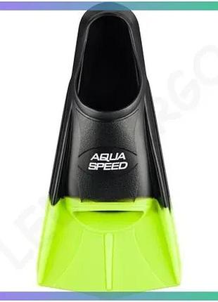 Тренувальні ласти aqua speed training fins 5635 чорні зелені для плавання унісекс 43-44 sku_137-38