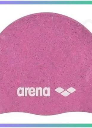 Шапочка для плавання arena силіконова капа рожевий унісекс для захисту волосся від хлору sku_006359-903