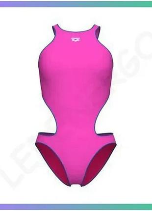 Купальник закритий для жінок arena one next swimsuit рожевий для плавання екологічний спортивний купал sku_007916-908