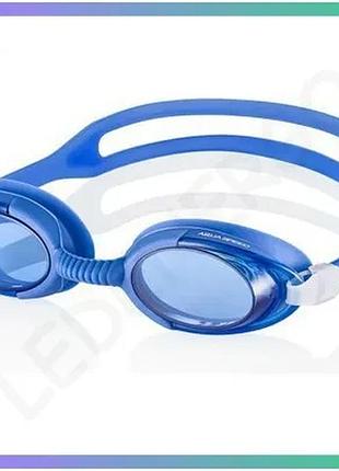 Окуляры для плавания aqua speed malibu с защитой от запотевания синие для взрослых и детей sku_008-01