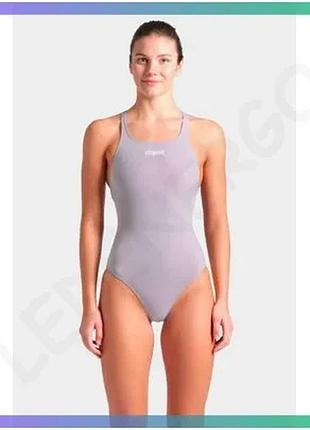 Купальник жіночий arena team swimsuit swim pro solid світло-бузковий для плавання та тренувань 44 sku_004760-590