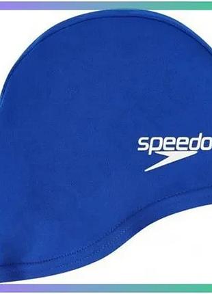 Шапка для плавання speedo poly cap ju синя для дітей з поліестеру з водовідштовхувальним покриттям sku_8-710110309
