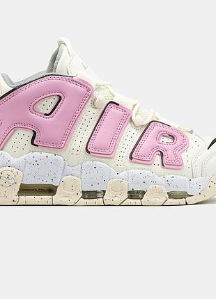 Жіночі кросівки nike air more uptempo бежевий рожевий оригінальні 41