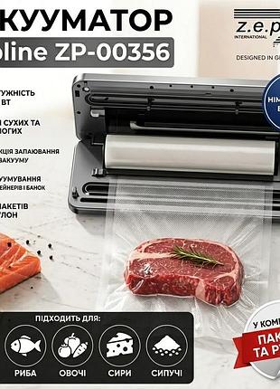Вакуумный упаковщик zepline zp-00356 (200 вт) для дома, для сухих и влажных продуктов, с пакетами и рулоном в комплекте
