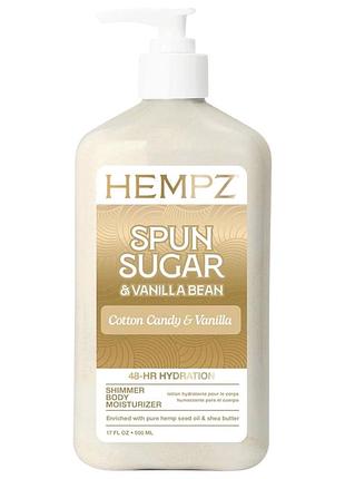 Крем для тела hempz spuning sugar & vanilla bean shimmer body moisturizer 500 мл