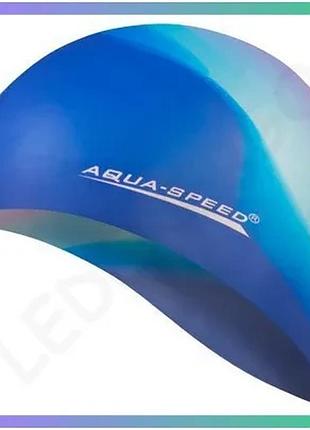 Шапка для плавания aqua speed bunt 4035 мультиколор силиконовая для бассейна унитекс унитекс sku_113-40