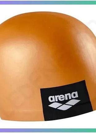 Шапка для плавання arena logo moulded cap мідна унісекс силіконова для басейну та тренувань sku_001912-208