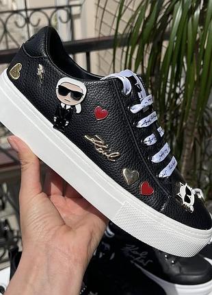 Кожаные кроссовки кеды karl lagerfeld 37.5-38, 40, 41-42 р. оригинал оригинал кеды кроссовки