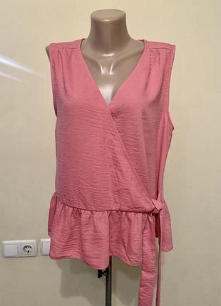 Рожева блузка f&f розмір 14/xl
