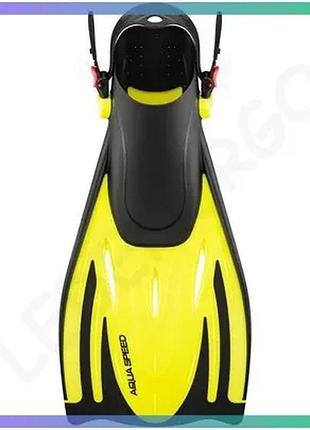 Ласти aqua speed wombat 531-18-2 желтые черные для плавания унитекс 42-45 для подводного плавания sku_529-18