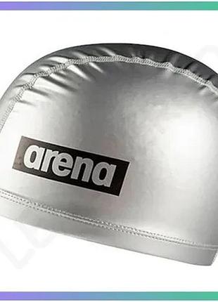 Шапка для плавання arena light sensation ii срібляста унісекс для комфортного плавання та тренувань sku_002382-100