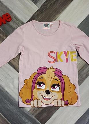 Детский лонгслив,кофточка для девочки щенячий патруль,paw patrol,skye,скай 2