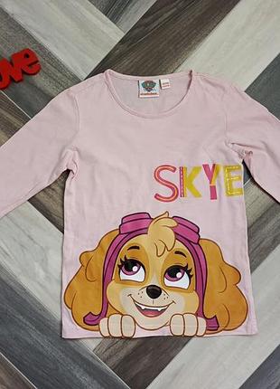 Детский лонгслив,кофточка для девочки щенячий патруль,paw patrol,skye,скай 6