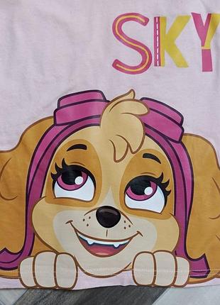 Дитячий лонгслів,кофтинка для дівчинки щенячий патруль,paw patrol,skye,скай