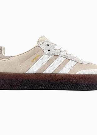 Кроссовки мужские, кроссовки женские, 1в1 люкс качество, кожа, adidas samba linens, sky-adi-0514