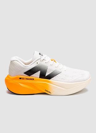 Кроссовки мужские new balance fuelcell supercomp elite v4 white/orange