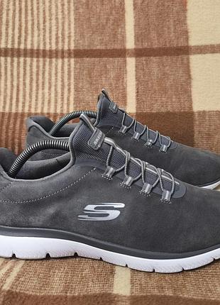 Женские кроссовки мокасины skechers