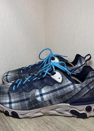 Кросівки nike x pendleton react element 55 by you id plaid blue