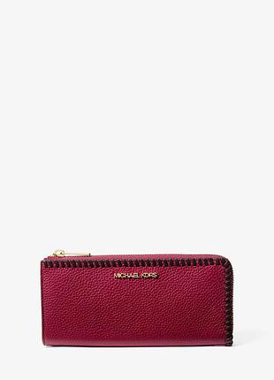 Шкіряний гаманець michael kors з логотипом
