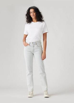 Женские джинсы 501 levi's в полоску