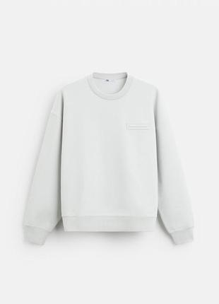 Кофта zara світшот 19364 blue grey