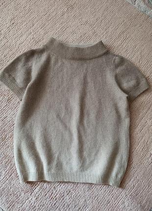 Кашемировый свитер с коротким рукавом max mara