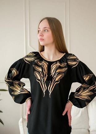 Вышиванка женская колоски