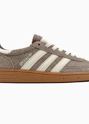 Кроссовки мужские, кроссовки женские, 1в1 люкс качество, кожа, adidas handball spezial light brown, sky-adi-0471