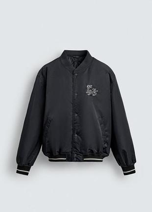 Куртка zara утеплена бомбер 19462 blue