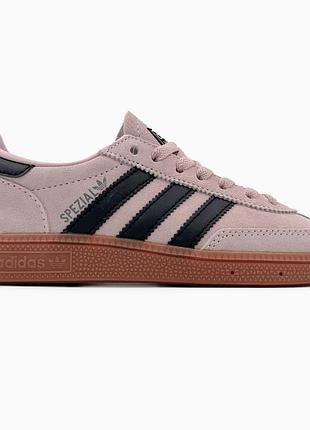 Кроссовки мужские, кроссовки женские, 1в1 люкс качество, кожа, adidas spezial pink/black, sky-adi-0373