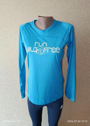 Спортивна кофта nike dri-fit лонгслів для бігу / фітнесу, p m