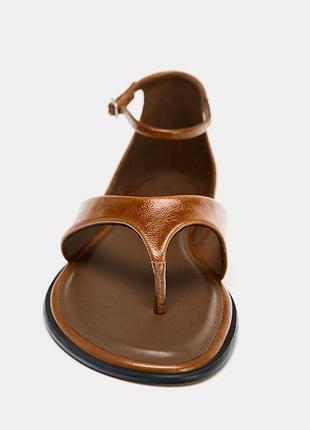 Шкіряні босоніжки zara 38 р нові