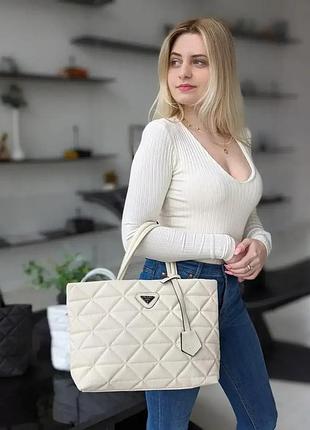 Городской женский шопер прада брендовый шопер prada сумка для девушки через плечо из нейлона