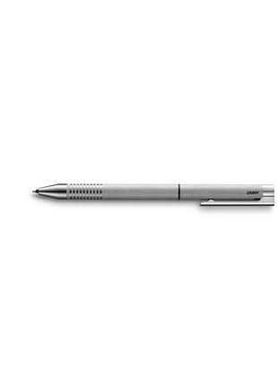 Ручка 2в1 lamy logo матовый хром (чёрный стержень m21 1,0 мм + механический карандаш 0,5 мм) (4001255)