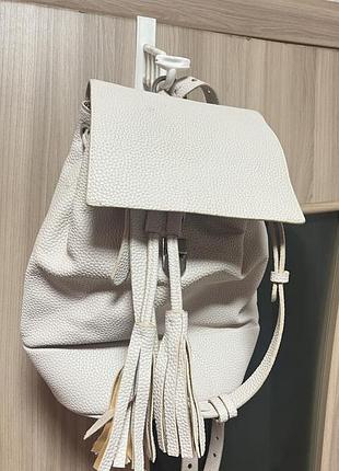 Шкіряна сумка- рюкзак zara