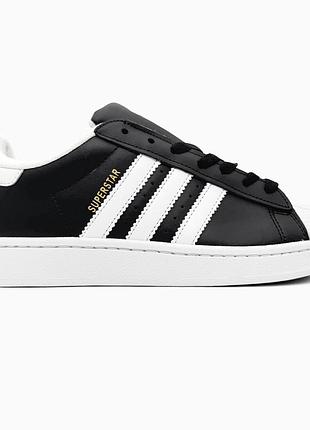 Кроссовки мужские, кроссовки женские, 1в1 люкс качество, кожа, adidas superstar white/black, sky-adi-0526