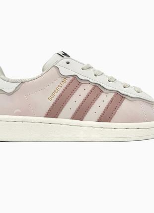 Кроссовки мужские, кроссовки женские, 1в1 люкс качество, кожа, adidas superstar sakura pink, sky-adi-0475