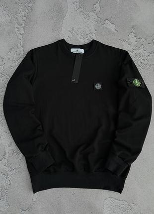 Свитшот мужской stone island брендовая кофта с патчем stone island хлопок s-xxl